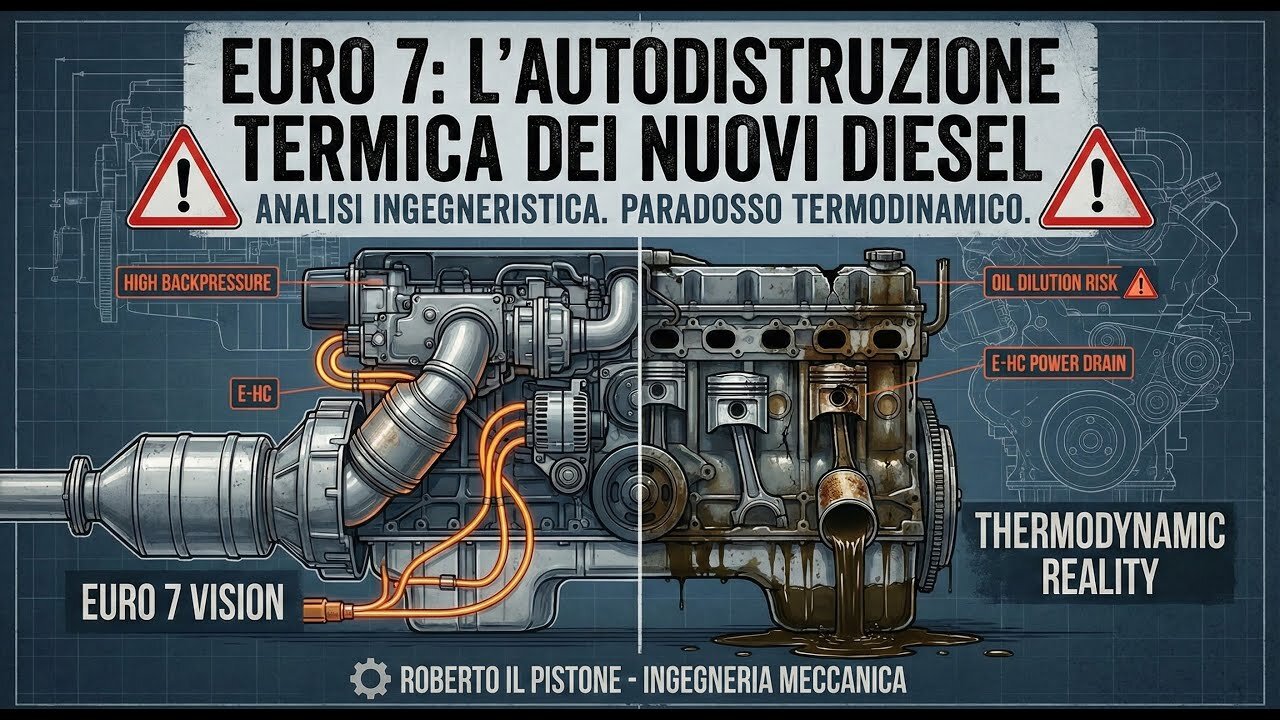 ⚠️EURO 7 ~ IL PARADOSSO TERMODINAMICO: “L'AUTODISTRUZIONE TERMICA DEI NUOVI DIESEL!!” =|Analisi Ingegneristica|=