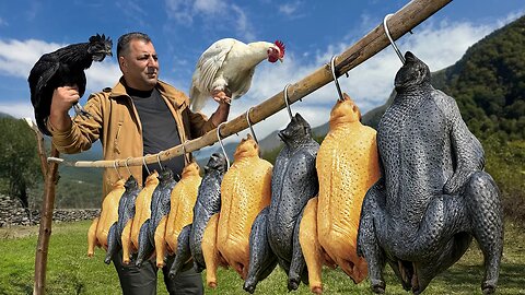 Cooking The Blackest Rooster On Earth