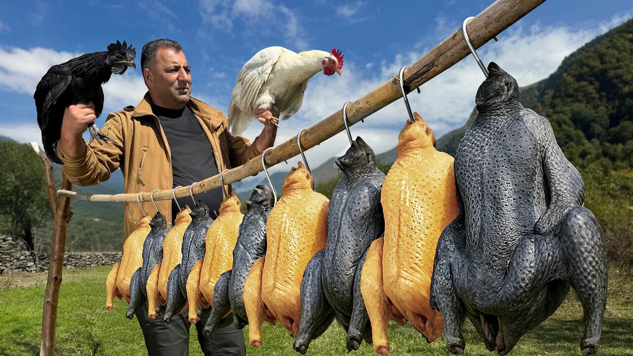 Cooking The Blackest Rooster On Earth