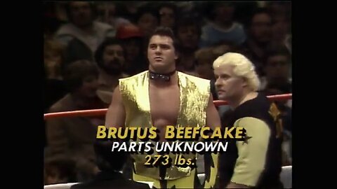 prime time wrestling-Brutus beefcake vs Salvatore Bellomo from NJ 1984