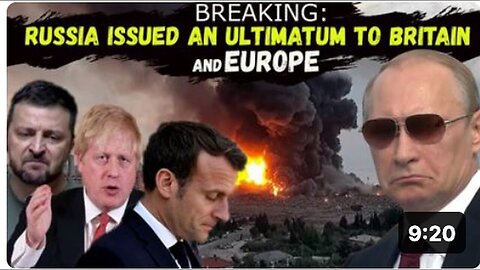 "Russia Bans UK and Europe from Participating in Negotiations, Refuses to Negotiate with Criminals"
