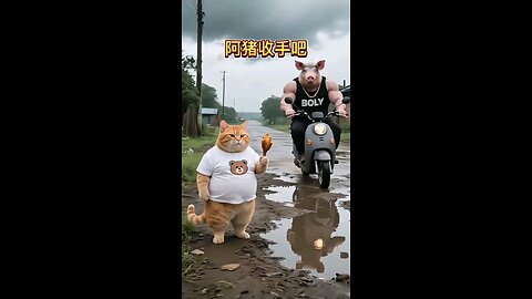 fighting story #short #ai #cat #pig #story#fight #story #animals #viralvideo #funny #funnyvideos