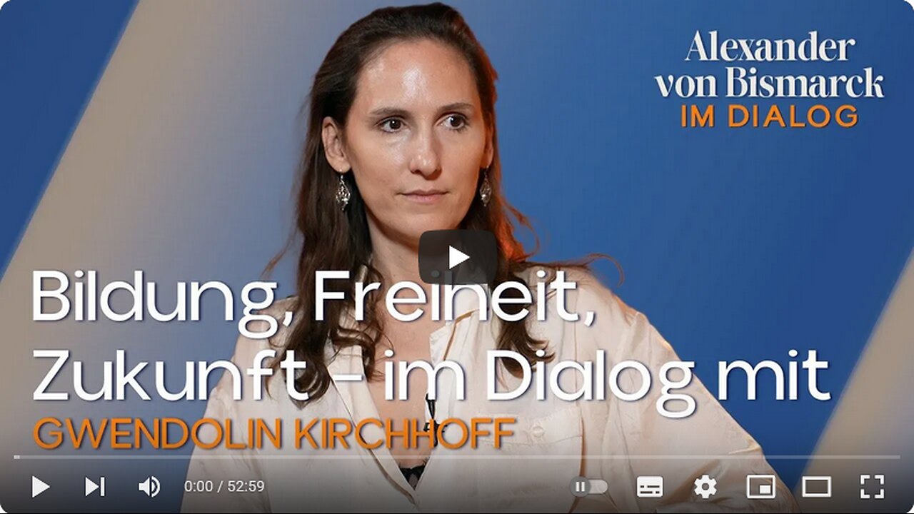 Philosophie & Zukunft: Gwendolin Kirchhoff im Gespräch mit Alexander von Bismarck 20.o8.2025