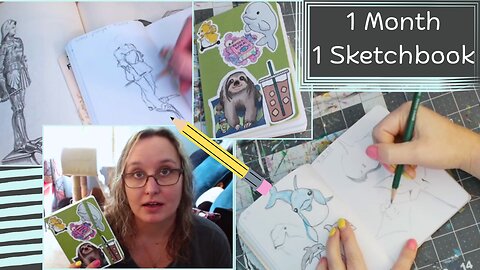 How Much I Realistically Sketch in 1 Month - Sketch With Me VLOG