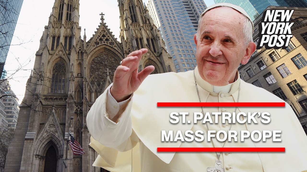 Pope Francis mourned at mass for the repose of his soul at St. Patrick's Cathedral