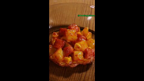 Simple and delicious potato corn ham cake, crispy potato new meal.