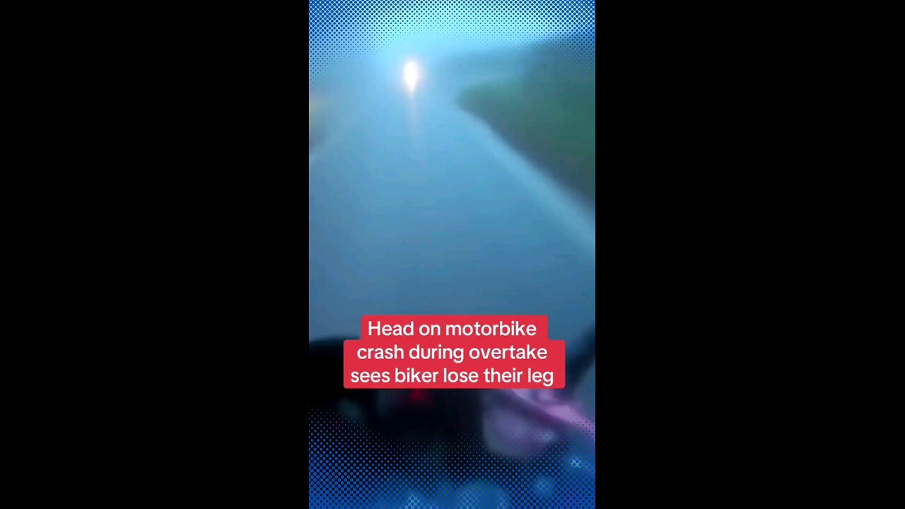 Helmet Cam Captures Horror Crash: Motorcyclist Jailed After Head-On Collision Costs Rider a Leg.