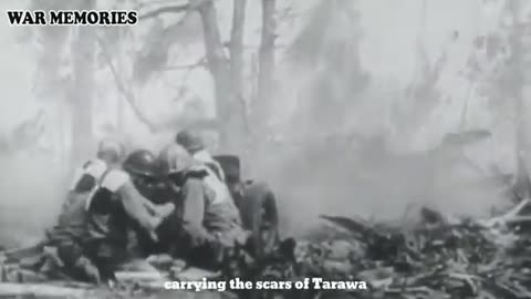 Pacific Island Battle's Rare Film, WW2