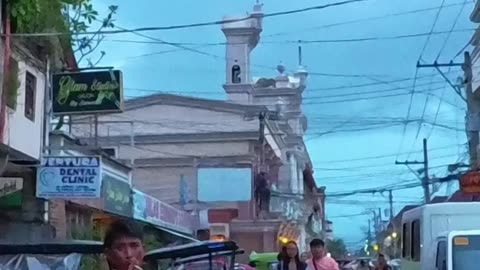 Del Pilar Street in Cabanatuan City, Nueva Ecija in the Philippines