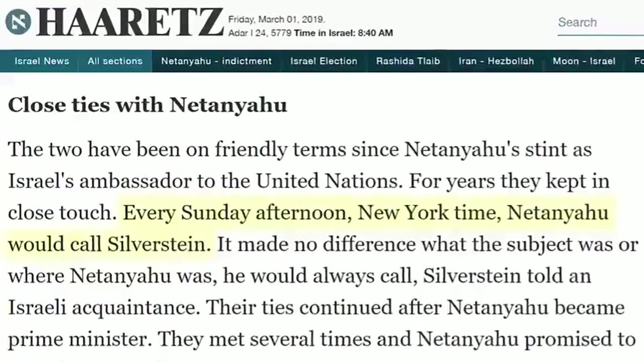 Trump, Larry Silverstein, Netanyahu and 9/11