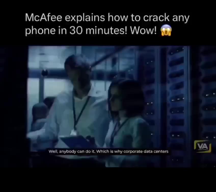 McAfee explains how to crack any phone in 30 minutes! Wow!