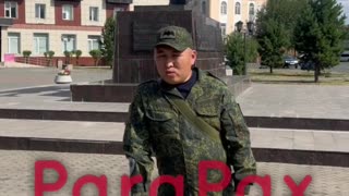 Former Soldier Stands in Empty Square Doing Traditional Throat Sings for a Few Rubles