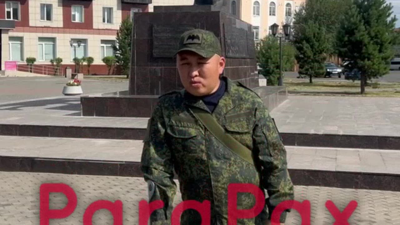 Former Soldier Stands in Empty Square Doing Traditional Throat Sings for a Few Rubles
