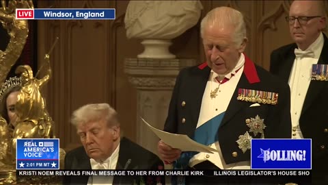 KING CHARLES HOSTS PRESIDENT TRUMP