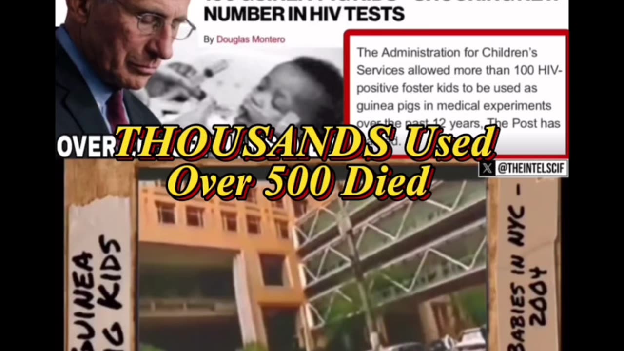 🆘 500+ black kids butchered in government lab experiments