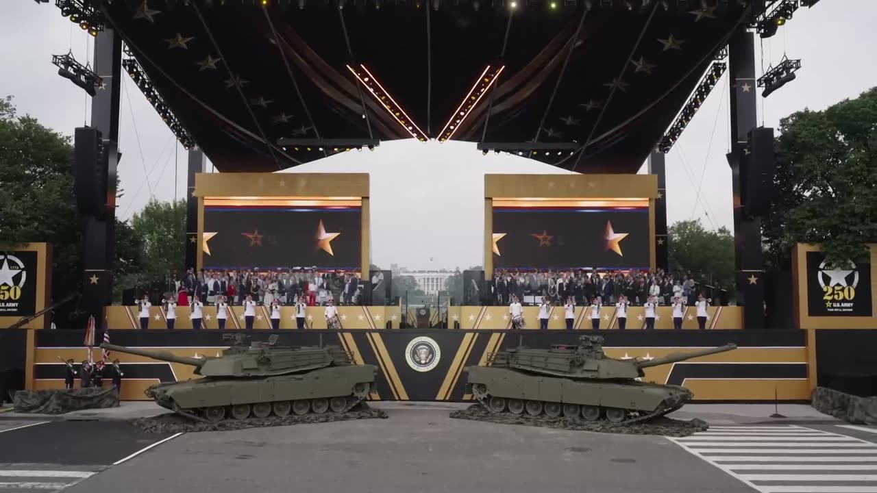 Military Parade on Birthday 250th U.S. Army Anniversary
