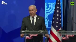 Netanyahu hints Americans should be grateful Israel's feeding them while addressing US Congressional delegation