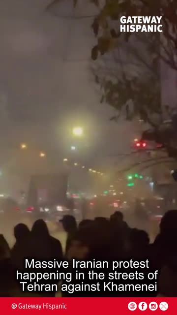 Massive protest in Tehran against Khamenei