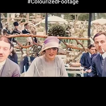 Paris life in the 1920s footage 🏛️ People walking, dining, and relaxing ☕ Bustling streets and\