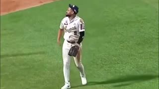 José Rondón con una locura de atrapada