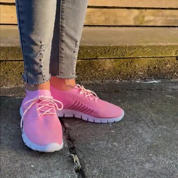 Breathable Mesh Lace Up Outdoor Shoes