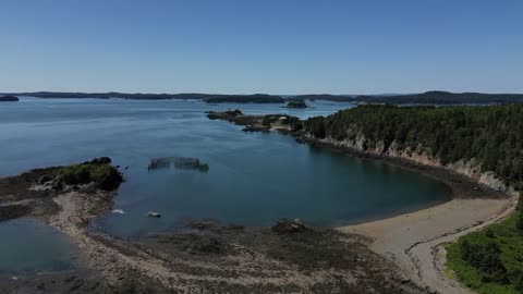 "Back Bay Harbour: Maritime History and the Iconic Green's Point Lighthouse in Charlotte @DJI