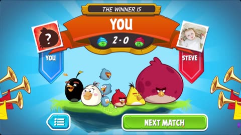 Angry Birds Showdown Win Vs. Steve