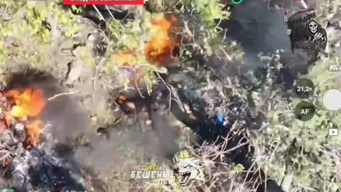 Drone Operators Spotted a Pair of Ukrainians Carrying a Box of Ammo to Their Position