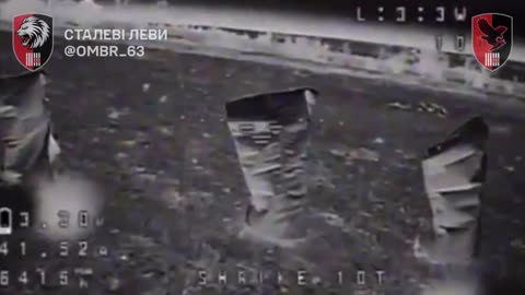 3 Russian Soldiers Wearing Chinese Thermal Potato Sacksto Cross Open Field