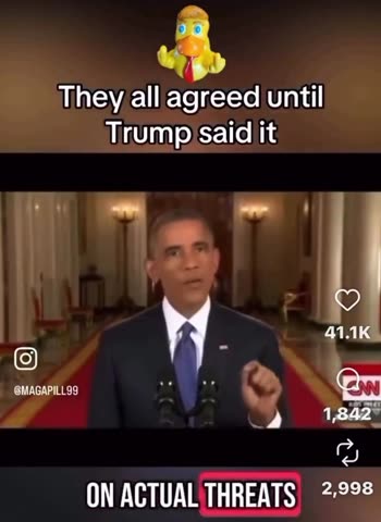 THEY ALL AGREE UNTIL TRUMP SAID IT