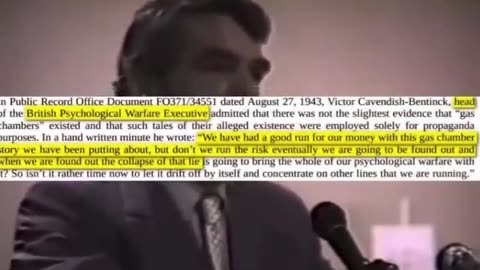 "our own psychological warfare executive was behind the entire gas chamber story."