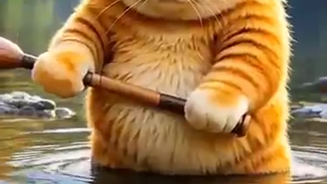 Ai animated Cat funny video #pets #funny