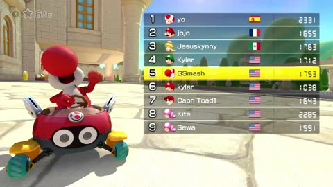 #MarioKart8Deluxe Race Three: DS Peach Garden