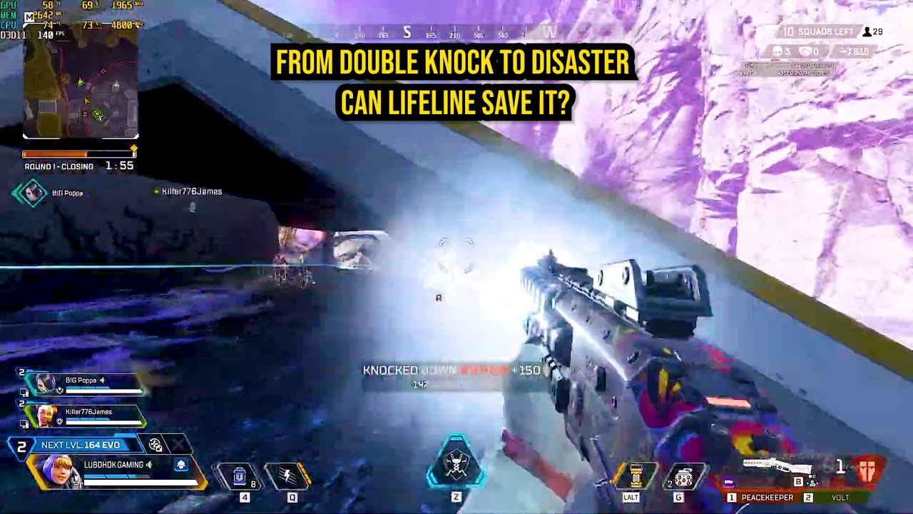 Wattson Double Knock but Lifeline Saves the Squad! 🔥 | Apex Legends Broken Moon Gameplay