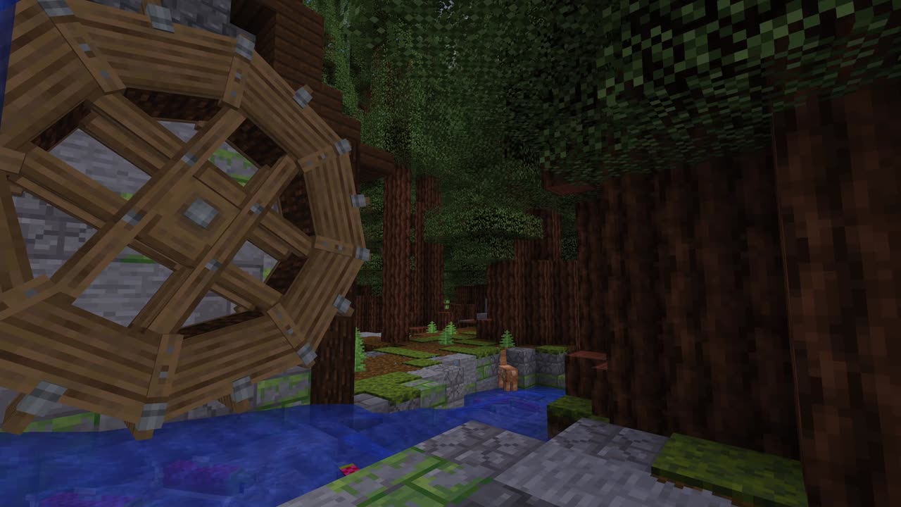 Minecraft Hangout in the Rain with Music