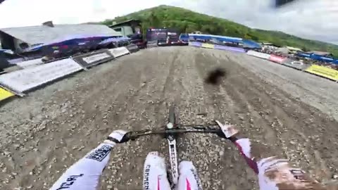 GoPro: CRASH in Last Turn on a Heater Run for Amaury Pierron - Qualifying - '25 UCI DH MTB World Cup