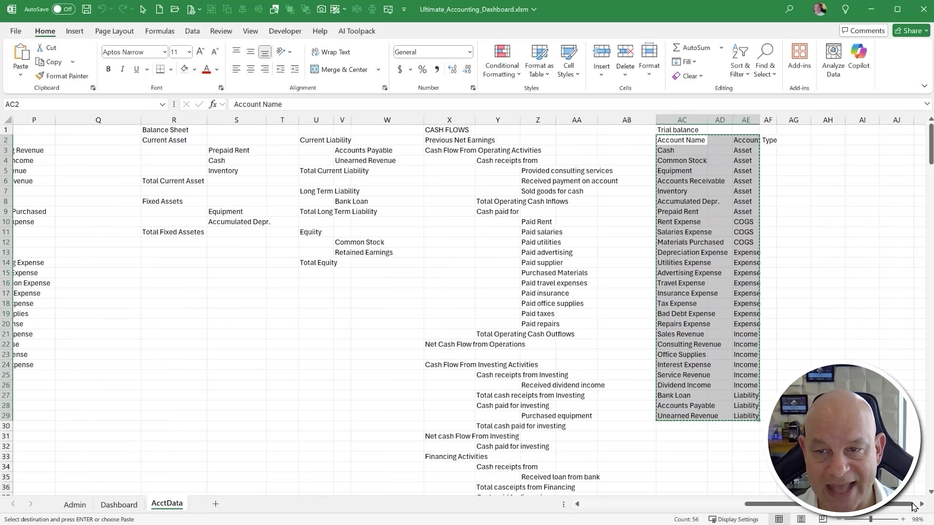 The Ultimate Excel Accounting Dashboard โ Full Course