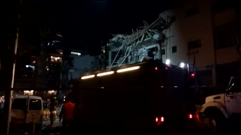 Scene in central Israel after direct hit by Islamic Regime missile
