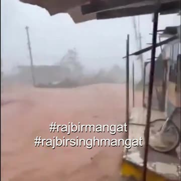 Horrific flooding in Santa Cruz, Jamaica, as Historic Category 5 Hurricane Melissa made landfall.