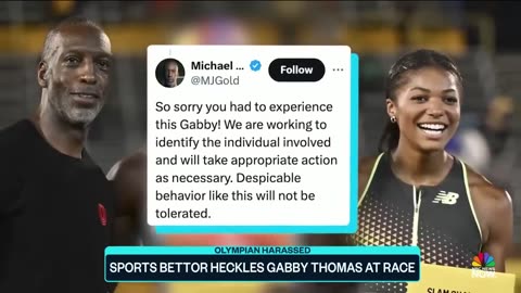Heckler harasses Gabby Thomas at race in possible bet scheme