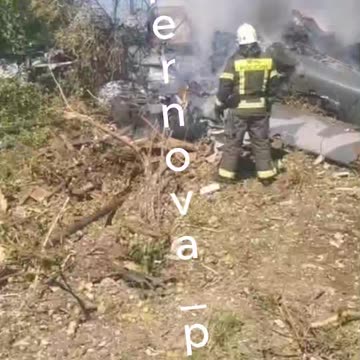 One of Russia's Newest Drones("Sokol Altius")Crashes into a House in Kazan, Russia