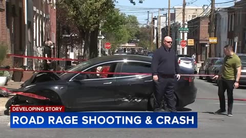 A pedestrian is struck in Kensington after a road rage incident results in an accident.