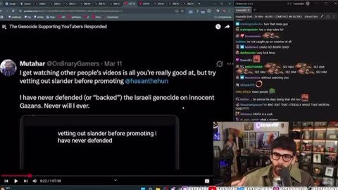 Hasan claims he’s a very serious political commentator, while taking shots at Mutahar.