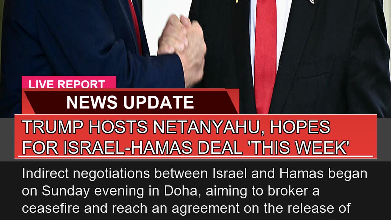 Trump Hosts Netanyahu Hopes for Israelhamas Deal