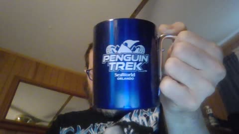 My new carabiner mug: Penguin trek mug