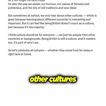 diversity means no more British culture...