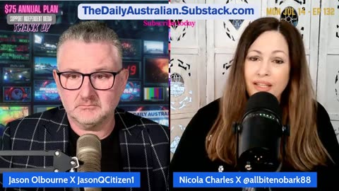 #TheDailyAustralian Radio Show 132 w/ Nicola Charles & Jason Olbourne