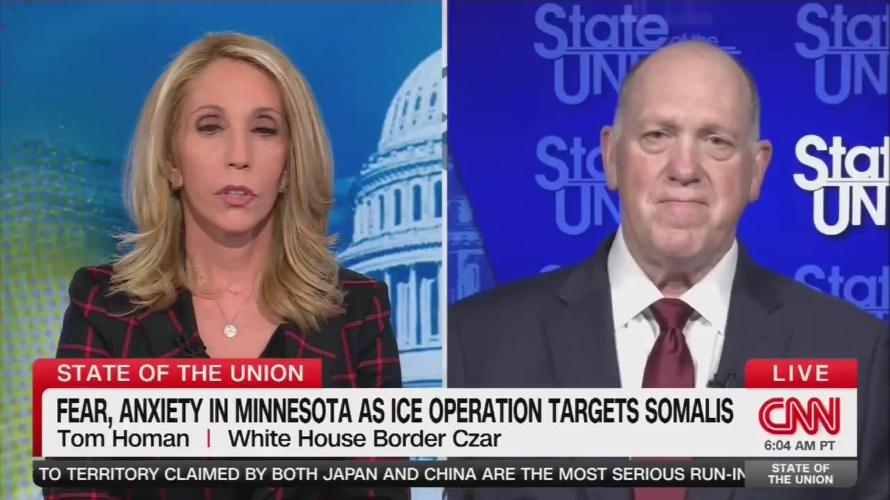 Tom Homan refuses to back down on ICE going to Minnesota