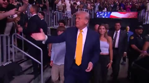 Trump Makes Surprise Appearance At UFC 314 In Miami, Florida