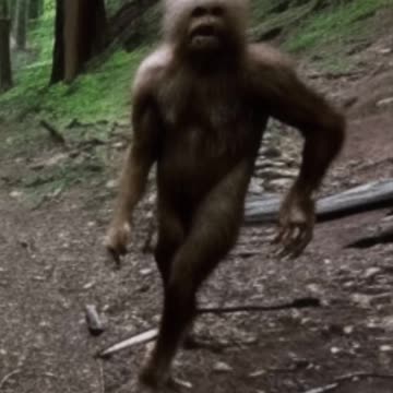 Yeti or Sasquatch on Trail Cam？ #shorts